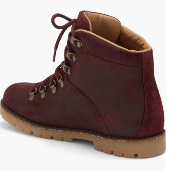 SALE Birkenstock Jackson Ochre Burgundy Red Leather Ankle Boots EU 36 US 5 NEW - Picture 12 of 15